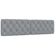 vidaXL Headboard Cushion Light Grey 200 cm Fabric
