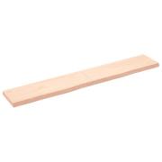 vidaXL Hyllplan 180x30x(2-6) cm obehandlad massiv ek
