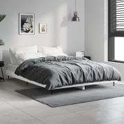 vidaXL Sängram vit 135x190 cm konstruerat trä