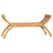 vidaXL Trädgårdsbänk 126 cm massiv teak