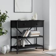 vidaXL Konsolbord svart 75x34,5x75 cm konstruerat trä