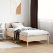 vidaXL Sängram utan madrass 90x200 cm massiv furu