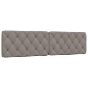 vidaXL Headboard Cushion Taupe 200 cm Fabric