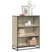 vidaXL Bokhylla sonoma-ek 80,5x35x107,5 cm konstruerat trä
