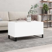 vidaXL Soffbord vit 90x44,5x45 cm konstruerat trä
