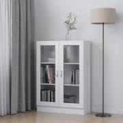 vidaXL Vitrinskåp vit 82,5x30,5x115 cm konstruerat trä