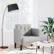vidaXL Soffstol med armstöd molngrå 53 cm tyg