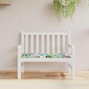 vidaXL Bänkdyna för trädgården flerfärgad 100x50x4 cm oxfordtyg