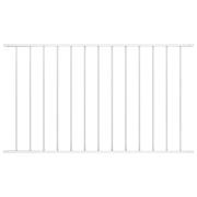 vidaXL Staketpanel pulverlackerat stål 1,63x1,17 m vit