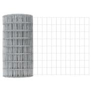 vidaXL Euro Stängsel med 5 U-poster Silver 0,8x10 m Stål