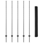 vidaXL Stängselstolpar 10 st U-kanal Grå 160 cm Stål, vidaXL Hexagonst...