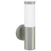 vidaXL Utomhusvägglampa Silver Rostfritt Stål IP44