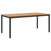 vidaXL Trädgårdsbord 180x90x75 cm Solid Akaciaträ och Metall