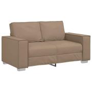 vidaXL Soffa Loveseat Cappuccino 120 cm i konstläder