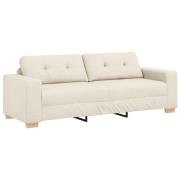 vidaXL 3-sitssoffa i linne 180 cm