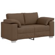 vidaXL Soffa Loveseat Brun 120 cm Tyg