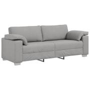 vidaXL 3-sitssoffa Molngrey 178 cm tyg