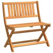 vidaXL Fällbara Trädgårdsbänk 80x46x85 cm Massivt Akaciaträ
