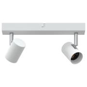 vidaXL takspotlight 2-vägs justerbar vit E27