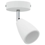 vidaXL takspotlight 1-väg justerbar vit GU10