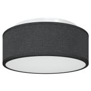 vidaXL Taklampa Svart Ø 30 cm Tyg E27