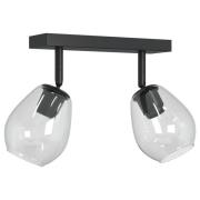 vidaXL Taklampor med Justerbar Glaslampkupa Anthracite E27