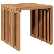vidaXL Trädgårds sidobord 45x42.5x45 cm Massivt teak