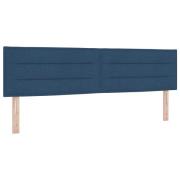 vidaXL Sänggavel Linjer Design Blå 180 cm Tyg