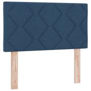 vidaXL Sänggavel Diamantblock Design Blå 80 cm Tyg