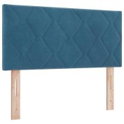 vidaXL Sänggavel Diamantblock Design Mörkblå 100 cm Sammet