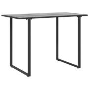 vidaXL Trädgårdsbord Grå 100x55x70 cm DPC och stål