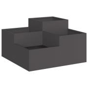 vidaXL Trädgårdsplanterare 100x100x48 cm Svart Stål