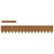 vidaXL Gräskanter 10 st 100x0,5x15 cm Väderbeständigt stål