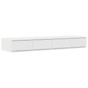 vidaXL Sänglådor Vita 120x36,5x16,5 cm Konstruerat trä