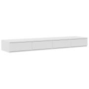vidaXL Sänglådor Vita 135x36,5x16,5 cm Trä