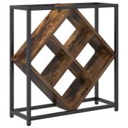 vidaXL Vinställ Rökig Ek 51x18x52,5 cm Konstruerat Trä