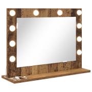 vidaXL Spegelbord Gammalt trä Trä 60 x 45 x 18 cm Spegel Spegelbord