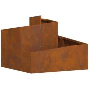 vidaXL Krukor & Planter Corten Steel Mellanstor Hållbar Metallkruka