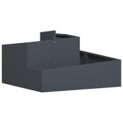 vidaXL Planterare Antracit 80x80x50 cm Kallvalsat Stål