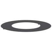 vidaXL Metallkruka Ring Svart Metall 70 cm i diameter Dekorativa insla...