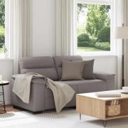 vidaXL 2-sitssoffa taupe 120 cm tyg