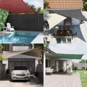 vidaXL Solskydd segel gul 7x5x5 m 100% polyester Oxford