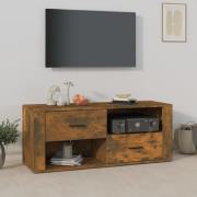 vidaXL Tv-bänk rökfärgad ek 100x35x40 cm konstruerat trä