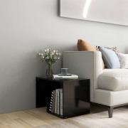 vidaXL Sidobord svart 59x36x38 cm konstruerat trä