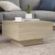 vidaXL Soffbord sonoma-ek 55x55x31 cm konstruerat trä