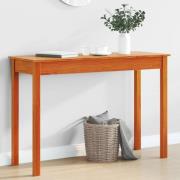 vidaXL Konsolbord vaxbrun 110x40x75 cm massiv furu