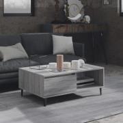 vidaXL Soffbord grå sonoma 90x60x35 cm konstruerat trä