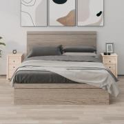 vidaXL Sängbord 2 st 40x35x61,5 cm massiv furu