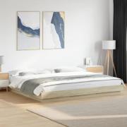 vidaXL Sängram sonoma-ek 200x200 cm konstruerat trä