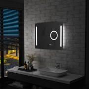 vidaXL Badrumsspegel LED med touch-sensor 80x60 cm
